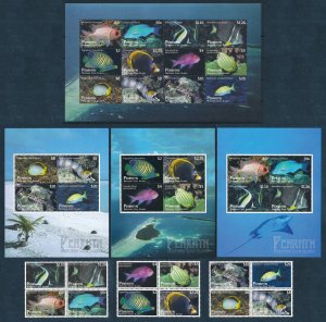 [113769] Penrhyn Cook Islands 2012 Marine life Fish with Sheets MNH