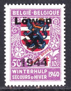 BELGIUM B267 LÖWEN OVERPRINT OG NH U/M VF BEAUTIFUL GUM