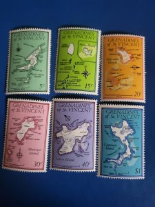 Stamps St Vincent Scott #20-24a never hinged