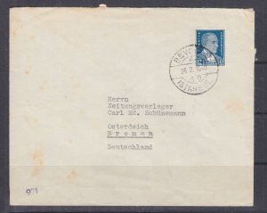 TURKEY, 1940 German censored cover, Istanbul to Bremen, Germany, 12 1/2k.