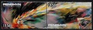 Penrhyn #335a MNH Pair - Halley's Comet