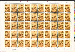 US #2957 Mint Sheet Love 32c wedding