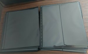 BLACK PAGES for sheets/covers, etc, Lot of 80 - one & two pockets - Retail $224! 