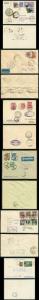 Airmail 1930-36 selection of Zeppelin/Condor flight envelopes/cards.