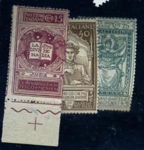 Italy #133-5 MINT Fine OG LH Cat$21.75