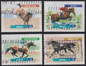 Canada - 1999 - Scott #1795-1798 - used - Horse Racing