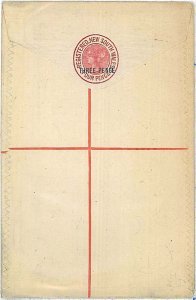 H & G # 6 - NEW SOUTH WALES : REGISTERED LETTER - POSTAL STATIONERY: THREE PENCE