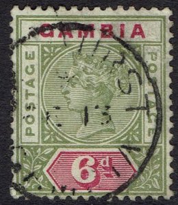 GAMBIA 1898 QV TABLET 6D USED