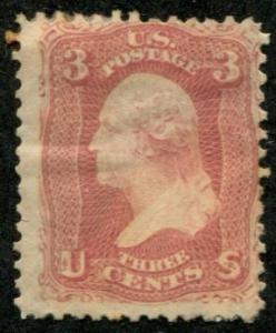 USA SC# 65 Washington 3c, MH (*)