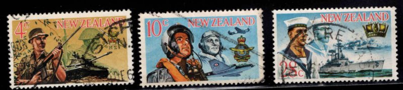 New Zealand Scott409-411 Used Armed Services stamp set