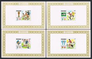 Rwanda 879-884 Deluxe, Mnh.mi A944-A951 Deluxe. World Soccer Cup Argentina-1978