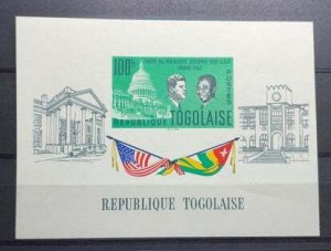 (33) TOGO 1962 : PRES JOHN F KENNEDY VISIT - MNH VF S/S IMPERFO