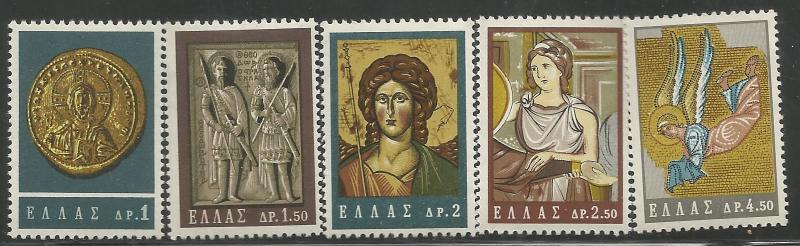 GREECE 788-792  MNH,  BYZANTINE ART