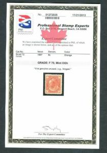 Canada 8c VICTORIA #72 Mint -  PSE CERTIFIED  cv$300++