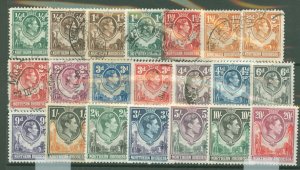 Northern Rhodesia #25-45  Single (Complete Set)