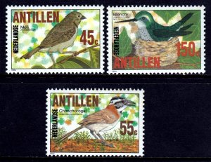 Netherlands Antilles 1984 Birds Complete Mint MNH Set SC 521-523