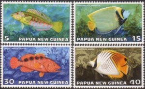 Papua New Guinea 1976 SG314-317 Tropical Fish set MNH