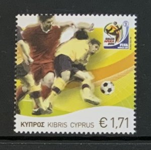 CYPRUS 2010 WORLD SOCCER CUP  SG1218  UNMOUNTED MINT