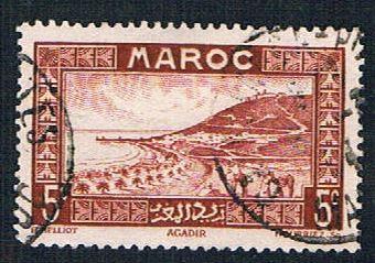 French Morocco 127 Used Roadstead (BP698)