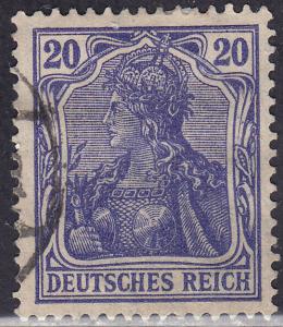 Germany 84 USED 1918 Deutsches Reich 20Pf