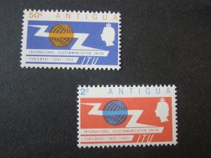 Antigua 1965 Sc 153-4 Set MNH