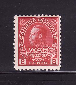 Canada MR2 MH War Tax Stamp, King George V (B)