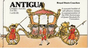 Antigua 514 Souvenir Booklet MNH Queen Elizabeth 25th Anniversary Coronation (B)