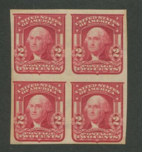 1906 United States Postage Stamp #320 Mint Never Hinged VF OG Block of 4