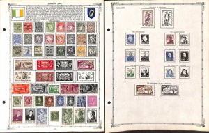 Ireland Stamp Collection on 8 Regent Pages, 1922-1970 (BM)