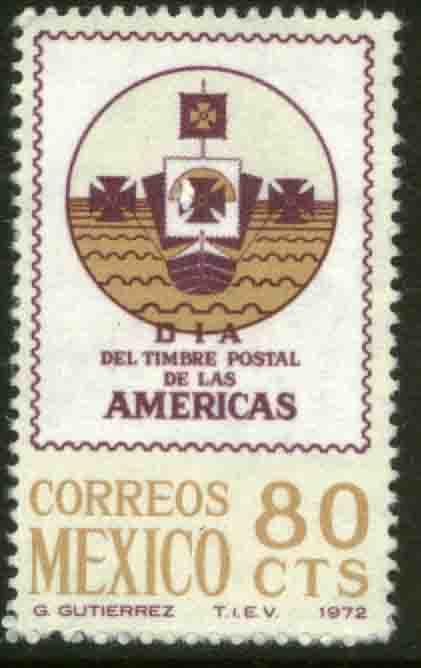 MEXICO 1046, Stamp Day of the Americas.  MINT, NH. VF.