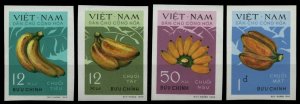 Vietnam 1970 MNH Stamps Scott 607-610 imperf Fruits Bananas