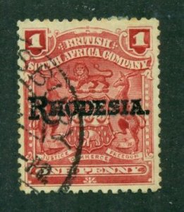 Rhodesia 1909 #83 U SCV(2024)=$1.75