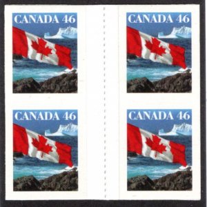 Scott 1698, BK215, die cutting omitted, 2 pairs, Flag Over Iceberg, Canada
