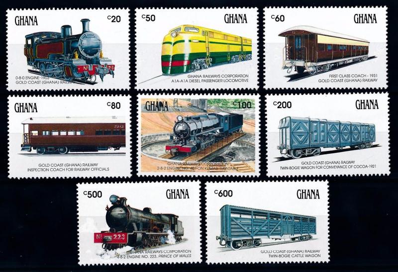 [63607] Ghana 1992 Railway Train Eisenbahn Chemin de Fer  MNH