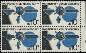 US Scott# 1557 1975 10c blk, red, ultra & bis Litho& Mariner Spacecraft ; TAG...