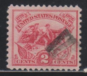 United States,  2c White Plains (SC# 629) USED