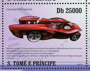 Modern Cars Stamp BMW ZX-6 Concept Daedalus RCA S/S MNH #4353-4356