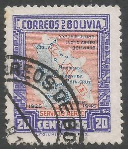 BOLIVIA C105 VFU MAP 991G-3