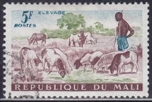 Mali 21 CTO 1961 Herding Sheep