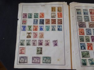 Austria 1850-1959 Stamp Collection on Album Pages