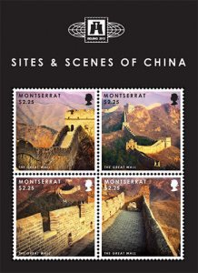 Montserrat - 2012 SITES AND SCENES OF CHINA - SHEET OF 4 STAMPS - MNH