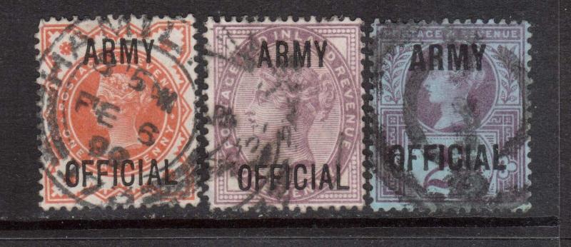 Great Britain #O54 - #O56 VF Used