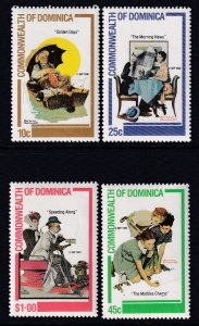 Dominica 754-757 Norman Rockwell MNH VF