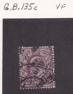 Great Britain  #135c  used  1902  Edward  VII  6p