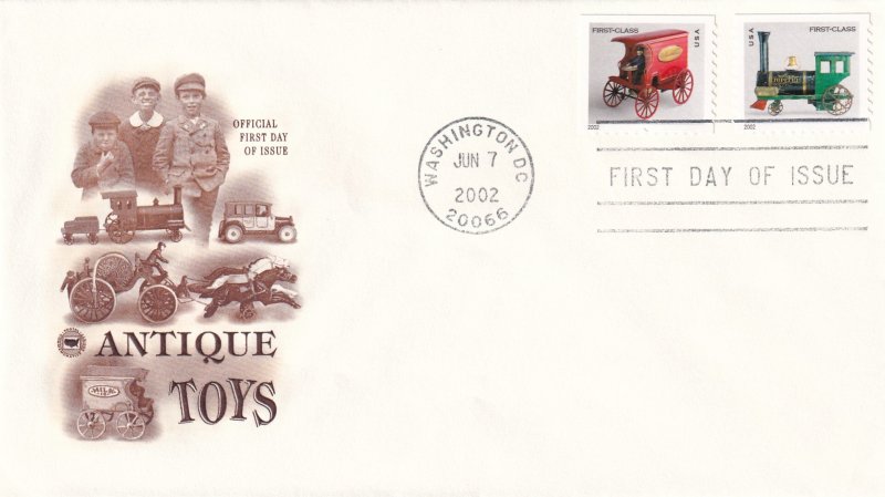 2002, Antique Toys, PCS, FDC (E14823)