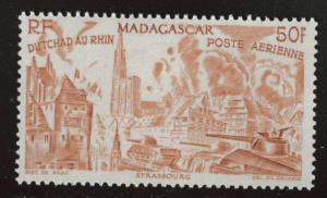 Madagascar Malagasy Scott C50 MH*  1946 airmail