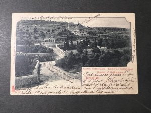 1900 Jerusalem Palestine Turkey RPPC Postcard Cover to Villefrance Rhone France