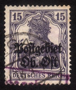 1900's, Germany 15c, Postgebiet Ost