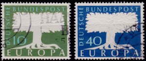 Germany, 1957, CEPT, United Europa, sc#771-772, used