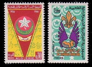 Algeria Sc#356-357 Scouting (1966) MNH